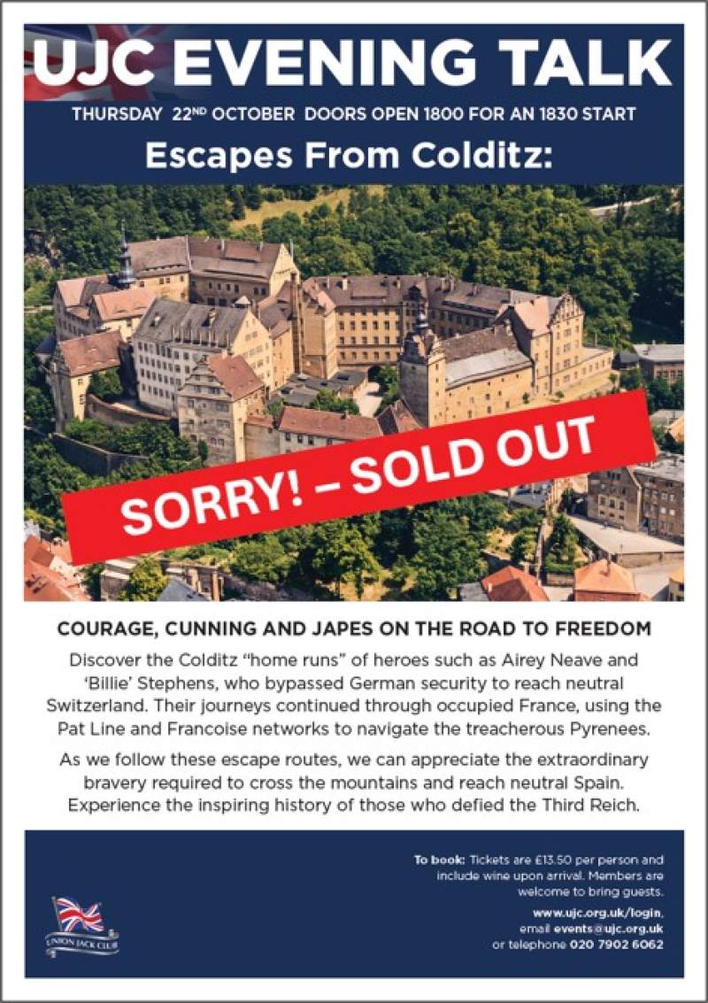 Evening Talk: Escapes From Colditz 
