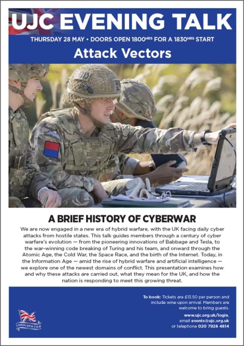 Evening Talk:&nbsp; Attack Vectors - A Brief History of Cyberwar poster image
