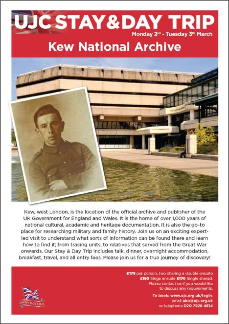 UJC Stay & Day Trip: Kew National Archive  poster image