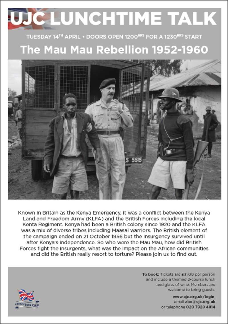 Lunchtime Talk: The Mau Mau Rebellion 1952-1960 poster image