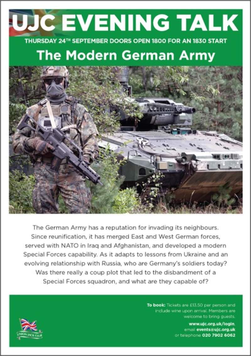 Evening Talk: The Modern German Army poster image