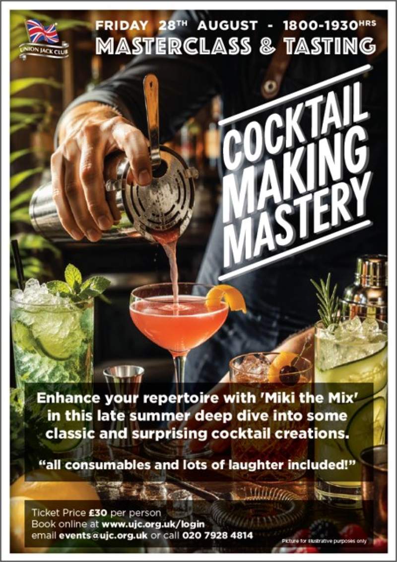 Materclass: Cocktail Making Mastery poster image