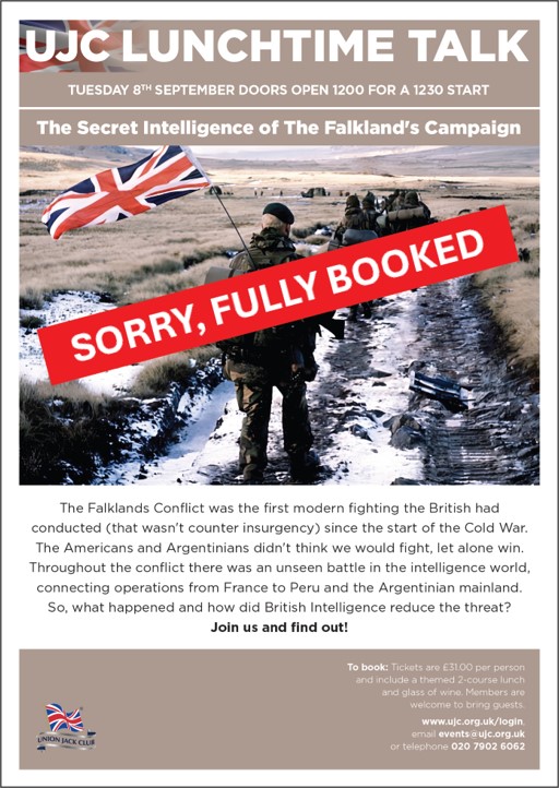 Lunchtime Talk: The Secret Intelligence of The Falkland’s Campaign