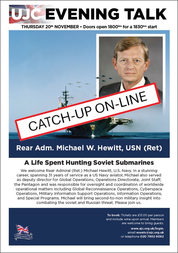 CATCH-UP Rear Admiral Mike Hewitt USN (Retd) - Hunting Submarines