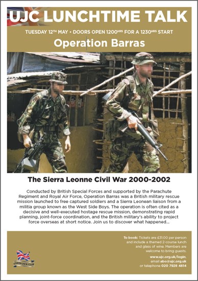 Lunchtime Talk: Operation Barras, Sierra Leonne, 2000-2002