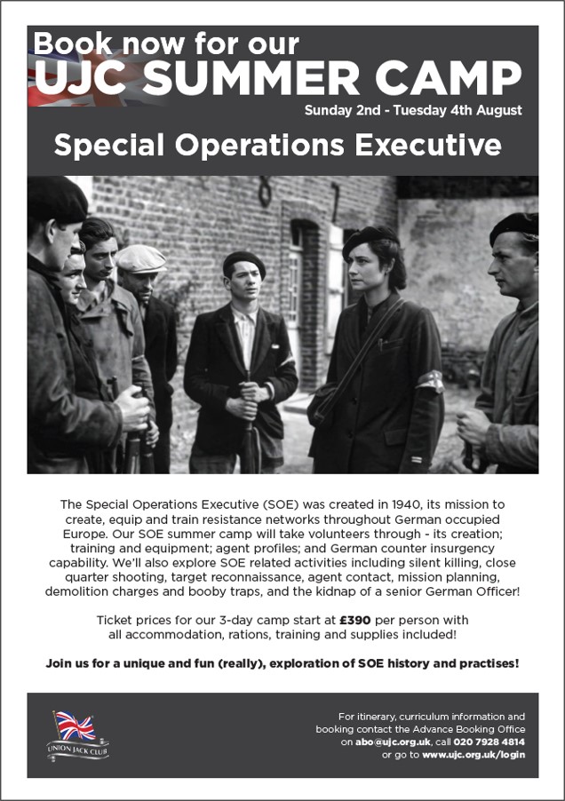 Summer Camp: Special Operations Executive New Intake!