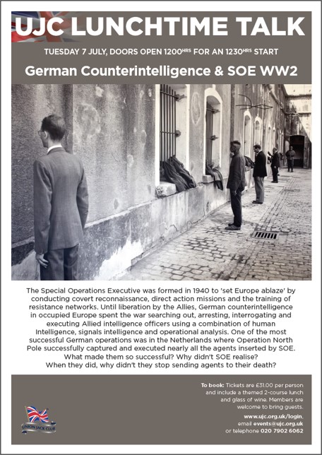 Lunchtime Talk: German Counterintelligence & SEO WW2
