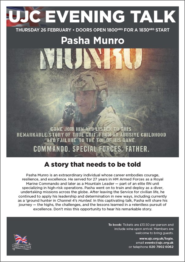 Evening Talk: Pasha Munro - A story that needs to be told